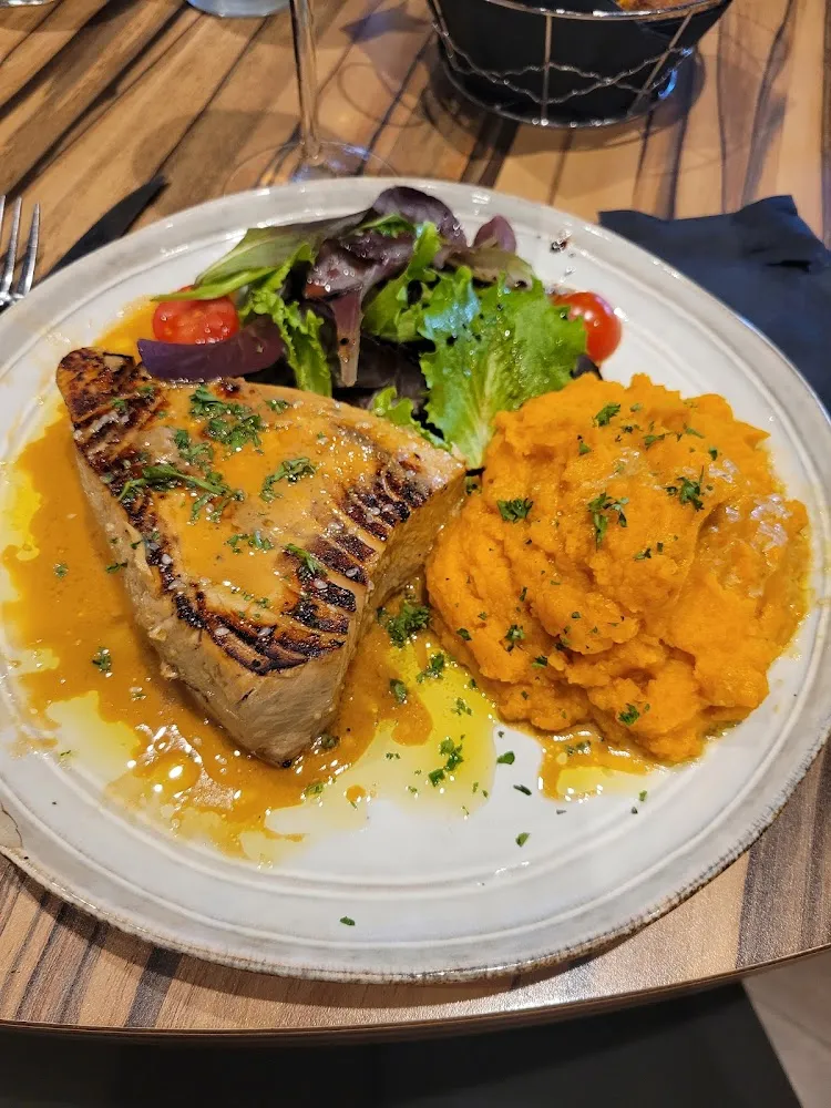 Steak de Thon Aux 2 Sésames Purée de Courge
